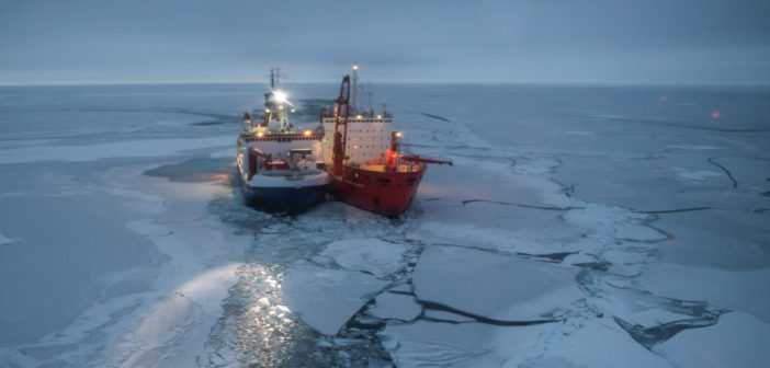 Arctic research ship