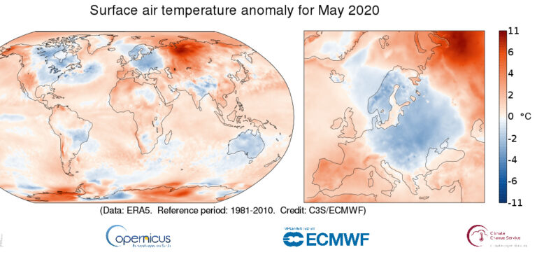 Surface temperatures continue to trend upward