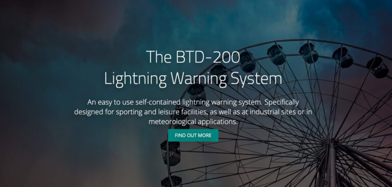 Microsite goes live for Biral’s BTD-200 thunderstorm detection system