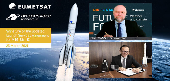 EUMETSAT and Arianespace sign new launch agreement for Meteosat Third Generation EUMETSAT