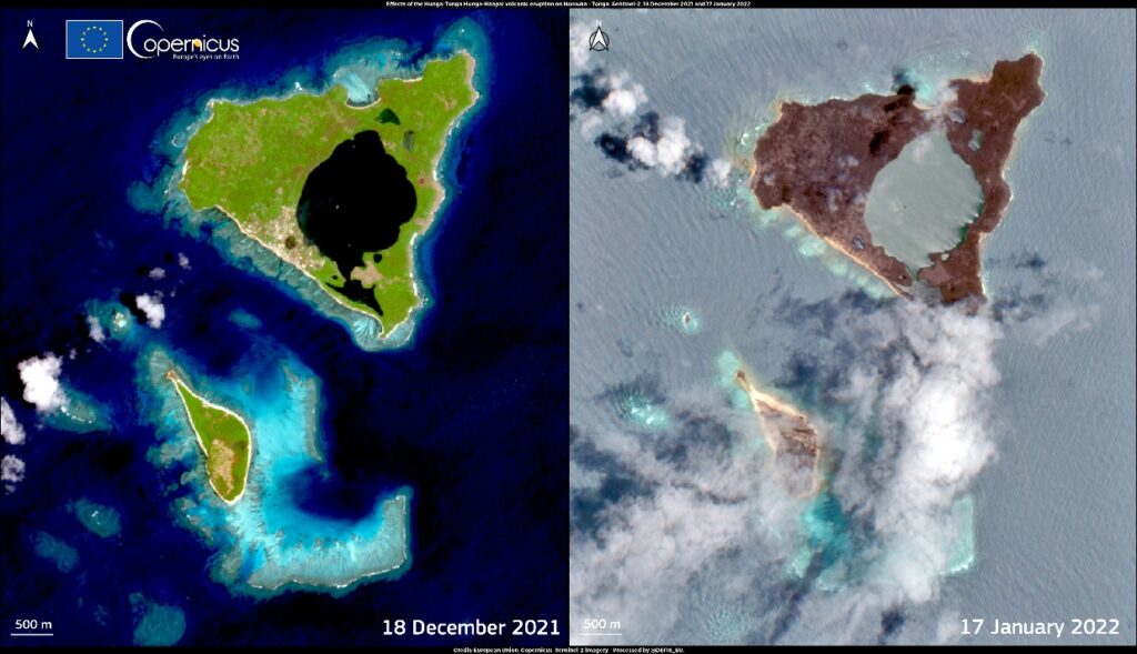Satellite observations of Tonga volcano tsunami key to improving future early warning models 