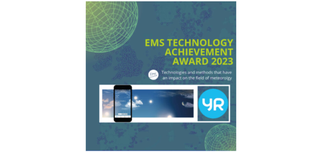 Yr receives Technology Achievement Award from European Meteorological Society