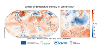 January 2024 was the warmest January on record, Copernicus finds