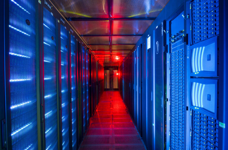 The JASMIN 2 computing cluster is hosted by Scientific Computing Division in STFC's Rutherford Appleton Laboratory R89 data centre on behalf of RAL Space researchers studying climate change and processing satellite data.