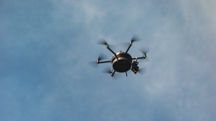 Norwegian Research Centre to deploy 30 autonomous weather drones from Meteomatics Meteomatics' autonomous Meteodrone flies through a blue sky with a few clouds.
