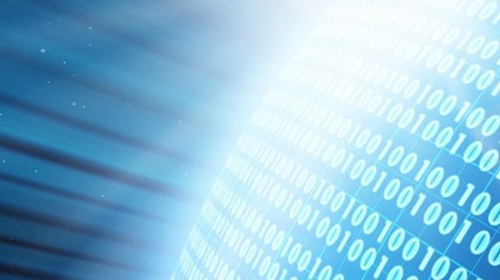 OPINION: How will AI weather forecasts make maximum impacts for users? A screen with blue zeros and ones glows into the distance.