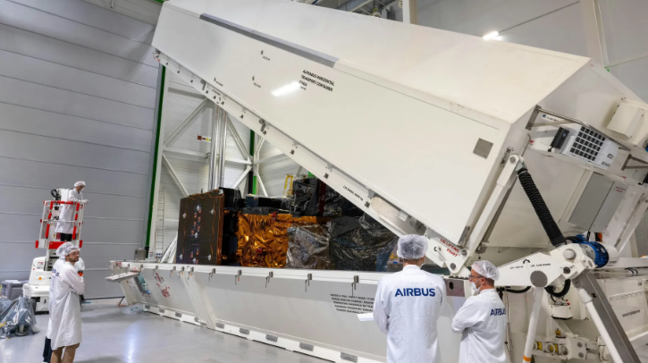 MetOp-SG weather and climate satellite ships to Kourou
