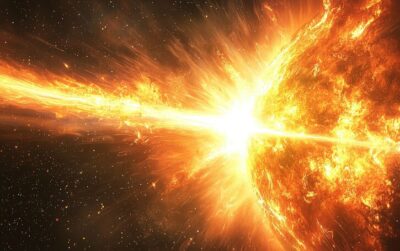 Study shows the effect of solar flares on short-term weather patterns on distant planets