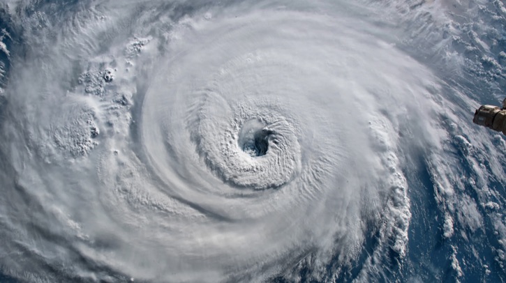 Machine learning method improves extreme weather projections Hurricane Florence moves over the Atlantics, close to the US coast.