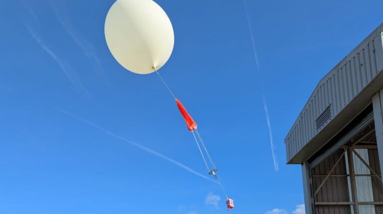 Met Office makes “huge leap forward” in space weather monitoring A large, white space weather balloon is launched into a clear blue sky to travel up through the atmosphere toward the stratosphere