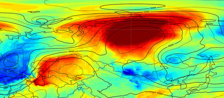 Heat map image showing temperature anomalies during the 2020 Siberian heatwave that shattered historical records and triggered widespread impacts, including severe wildfires. This image is generated using data from the European Centre for Medium-Range Weather Forecasts (ECMWF).