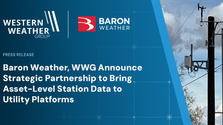 Baron Weather and Western Weather Group partner to bring station data to utility platforms Baron Weather and Western Weather Group partner to bring station data to utility platforms.